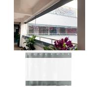Cortina separadora para garaje, Tamaños múltiples aislados resistentes a la intemperie de pista las cortinas del tabique vinilo industrial claro(W8xH1.8m/26x6ft)