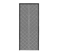 Cortina térmica magnética para puerta, 0,85 x 2,05 m, con cinta adhesiva, cortina de protección térmica para tiendas, hoteles, bares, restaurantes, oficinas (gris)