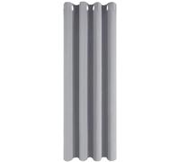 Cortina térmica opaca Unyqoos® de 140 x 225 cm – Gris claro, fibra de poliéster, bloquea hasta el 95% de la luz, con aislamiento térmico y ojales metálicos