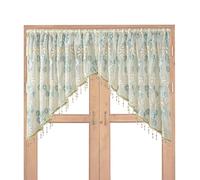 Cortinas Cortas Para Ventana 2 Piezas De Luz De Día Con Patrón Floral