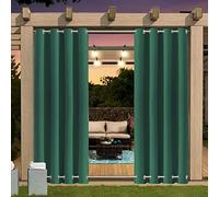Cortinas de patio impermeables para exteriores con ojales, para privacidad - Disponible en 24 colores, tamaño B213 x H213 cm para balcón y jardín