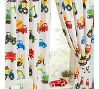 Cortinas de Price Right Home con imágenes de camiones y vehículos de transporte (182 cm)
