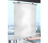Cortinas enrollables con ventosa,Parasol retráctil sin taladro,Cortina opaca reflectante,Estores Temporales Portátiles para Ventanas y Puertas,Solarium Baño Oficina,Silver-W40*H125cm(15.7*49.2in)