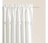 Cortinas enrollables Unyqoos® color crema: tejido de poliéster elegante con cinta ajustable, fáciles de mantener y resistentes a la luz, ideales para salones y dormitorios