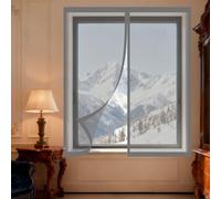 Cortinas Mosquitera Ventana 125 x 125 cm sin Taladrar Ni Atornillar Mosquitera Magnética Ventanas Fácil Instalación Adhesiva Adecuada para Decoración Del Hogar, Gris