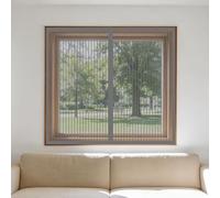 Cortinas Mosquitera Ventana 50 x 115 cm sin Taladrar Ni Atornillar Mosquitera Ventana Mosquiteras Fácil Instalación Adhesiva para Todas Las Ventanas, Gris