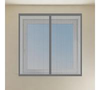 Cortinas Mosquitera Ventana 75 x 110 cm Mantiene Insectos, Moscas y Mosquitos Fuera Cortinas Mosquitera Ventana Lavables Adecuada para Decoración Del Hogar, Gris