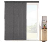 Cortinas opacas deslizantes VEVOR, con riel extensible de 116 cm a 218 cm (ancho), cortinas opacas deslizantes cortables hasta 243 cm (alto), ideales para puertas correderas y puertas de terraza, colo