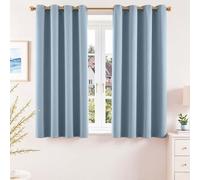Cortinas opacas modernas con ojales, 145 x 140 cm