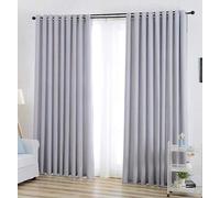 Cortinas opacas modernas para sala de estar o dormitorio, juego de 2 paneles, protección solar, 140 cm x 245 cm