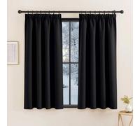 Cortinas opacas Unyqoos® (pack de 2), color , 140 x 160 cm cada una – Cortinas térmicas para privacidad, aislamiento y reducción de ruido