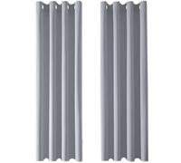 Cortinas opacas Unyqoos® (pack de 2) de 260 x 140 cm – Bloquean entre el 80% y el 90% de la luz, con acabado mate en ambas caras, 8 ojales metálicos por cortina, lavables hasta 57 °C, protección contr