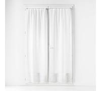 Cortinas para barra de cortina, 2 unidades, 70x200 cm, tela de voile tejida, diseño "Mops"