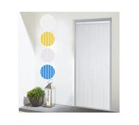 Cortinas para Interior o Exterior Anti insectos 90x210 cm de PVC con Barra de Aluminio, Anti Moscas e Insectos. Ideal para Porche, Cocina y terraza. Fácil Instalación.