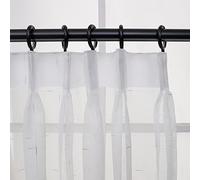 Cortinas plisadas semitransparentes de 72 x 92 pulgadas, tratamiento de ventana con filtro de luz para sala de estar, dormitorio y comedor, tela suave, decoración elegante del hogar, privacidad y