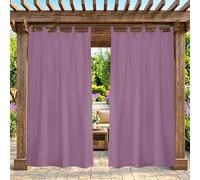 Cortinas térmicas opacas impermeables para exteriores, 315 cm de ancho x 213 cm de largo, cortinas de privacidad resistentes al viento para jardín, cenador y patio, tela para todo tipo de clima para