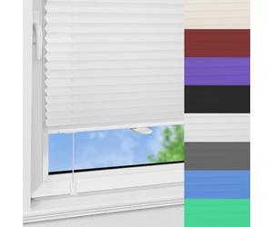 Cortinas Venecianas 40 x 200 cm Protección Solar y Privacidad Estor Enrollable Noche y Día Decoración De Muebles del Hogar para Salón, Cocina, Blanco