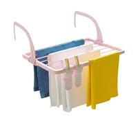 COSHANO Tendedero para balcón, radiador, terraza 3 Metros de tendido, Plegable de Resina Soporte para Tender Ropa Fabricado en España (Rosa Palo)