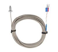 Cosiki Cable de Termopar Tipo K, Sonda de Temperatura de Rosca de Tornillo M6 BSW de Alta Precisión para Electrónica (#4)