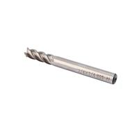Cosiki Cortador de Fresado de 4 Flautas, Cortador de Trabajo con Vástago Recto Recubierto de Carburo Sólido de 1/4 "para Metalurgia, Dureza Superior a 30 Grados