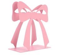 Cosiki Servilletero de Metal, Dispensador de Servilletas, Diseño de Nudo de Lazo, Estilo Vintage con Construcción de Metal Resistente, Ideal para Cocina, Encimera, Mesa de Comedor, Baño (Rosado)