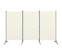 Cosisti Biombo Separador, Biombo Divisor 260 x 180 cm, Decoración Elegante, Separador de Ambientes Plegable, Divisor de Habitaciones, Crema