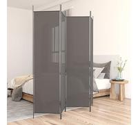 Cosisti Biombo Separador de 4 Paneles, Biombo Divisor 200 x 200 cm, Decoración Elegante, Separador de Ambientes Plegable, Divisor de Habitaciones, Antracita-2