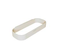COSMIC ALIFE Toallero de Aro para Baño o Cocina de Diseño Circular y Minimalista. Colgador de Toallas para Pared o para la Guía Alife con Tornillería Incluida. Color Blanco Perla
