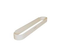 COSMIC ALIFE Toallero de Barra para Baño o Cocina de Diseño Circular y Minimalista. Colgador de Toallas para Pared o para la Guía Alife con Tornillería Incluida. Color Blanco Perla