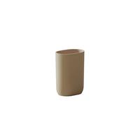 COSMIC ALIFE Vaso Portacepillos para Encimera de Baño con Diseño Minimalista y Funcional. Soporte para Cepillos de Dientes de Color Sand Grey