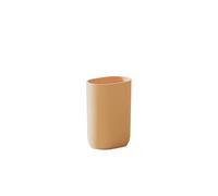 COSMIC ALIFE Vaso Portacepillos para Encimera de Baño con Diseño Minimalista y Funcional. Soporte para Cepillos de Dientes de Color Peach