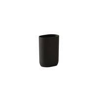 COSMIC ALIFE Vaso Portacepillos para Encimera de Baño con Diseño Minimalista y Funcional. Soporte para Cepillos de Dientes de Color Negro Mate
