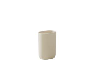 COSMIC ALIFE Vaso Portacepillos para Encimera de Baño con Diseño Minimalista y Funcional. Soporte para Cepillos de Dientes de Color Blanco Perla