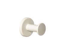 COSMIC Architect Sp Colgador de Pared de Diseño Circular y Minimalista. Gancho Individual para Toallas con Sujeción por Tornillos. Accesorio de Metal para el Baño Color Blanco Mate