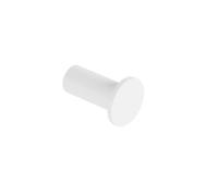 COSMIC Architect Sp Colgador de Pared de Diseño Circular y Minimalista. Gancho para Toallas con Sujeción por Tornillos. Accesorio de Metal para el Baño de Color Blanco Mate