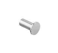 COSMIC Architect Sp Colgador de Pared de Diseño Circular y Minimalista. Gancho para Toallas con Sujeción por Tornillos. Accesorio de Metal para el Baño de Color Cromo