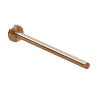 COSMIC Architect Sp Toallero de Pared de Un solo Brazo Fabricado en Metal de Estilo Minimalista. Barra de Toalla para Baño con Montaje Mediante Tornillería de Color Cobre Cepillado
