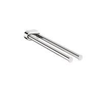 COSMIC Architect SP Toallero Giratorio con 2 Brazos para Baño Fabricado en Metal de Estilo Circular y Minimalista. Colgador de Toallas con Montaje en Pared Mediante Tornillería de Color Cromo