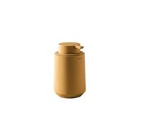 COSMIC Saona Dispensador de Jabón para Baño de Diseño Elegante Fabricado en Resina. Dosificador de Encimera para Aseo y Cocina de Tacto Suave. Accesorio Recargable de 350 ml en Color Naranja