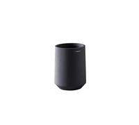 COSMIC Saona Portacepillos de Dientes para Encimera de Diseño Elegante Fabricado en Resina. Vaso para Cepillo de Dientes. Recipiente Redondo para Lavabo de Color Negro
