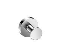 COSMIC Start Colgador de Pared de Diseño Circular y Contemporáneo. Gancho para Toallas con Sujeción por Tornillos. Accesorio de Metal para el Baño Color Cromo
