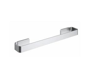 COSMIC Toallero Recto NEA, Acero Inoxidable, 400 mm, Dual Fixing, Color Blanco Mate (Cromado Mate)
