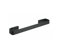 COSMIC Toallero Recto NEA, Acero Inoxidable, 400 mm, Dual Fixing, Color Blanco Mate (Negro Mate)