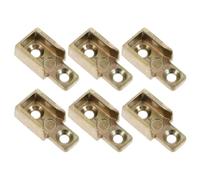 COSMOBETTY 6 Piezas Pestillo de Barra de Bloqueo para Ventanas Abatibles y Correderas, Aleación de Zinc, Estructura Modular Espacio de Agujero de 20mm, Evita Desplazamiento y Aflojamiento del