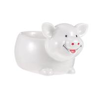 COSMOBETTY Cuenco de Cerámica Blanco Forma de Animal para Postre y Desayuno, Fácil de Limpiar y Usar, Adecuado para Restaurante y Hotel, Diseño Creativo y Práctico