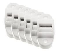 COSMOBETTY de Rodillo Guía de Correa de Plástico Blanco con Cepillo Interno 6 Piezas para Persianas Estructura Desmontable Previene el Desgaste y Es Fácil de Reemplazar, Ancho hasta 14 Mm