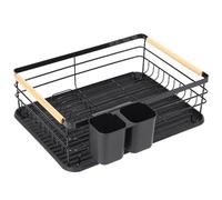 COSMOBETTY Escurridor Drenante Negro de Cocina Diseño Platos de Hierro