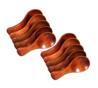 COSMOBETTY Juego de 10 Mini Cucharas de Madera Diseño Compacto y Uso Versátil, Ideales para Cocina y Cafeterías Rústico