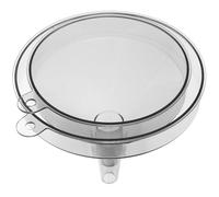 COSMOBETTY Kit de 2 Embudos de Cocina Negros de Pet para Transferencia de Líquidos, Resistentes a Roturas, Ideales para Aceite y Vino Hogar