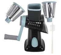 COSMOBETTY Rallador Giratorio de Queso Multifunción con Base Antideslizante Cortador Manual de Verduras y Patatas Triturador para Frutas Nueces y Zanahorias Fácil Limpieza y Mantenimiento